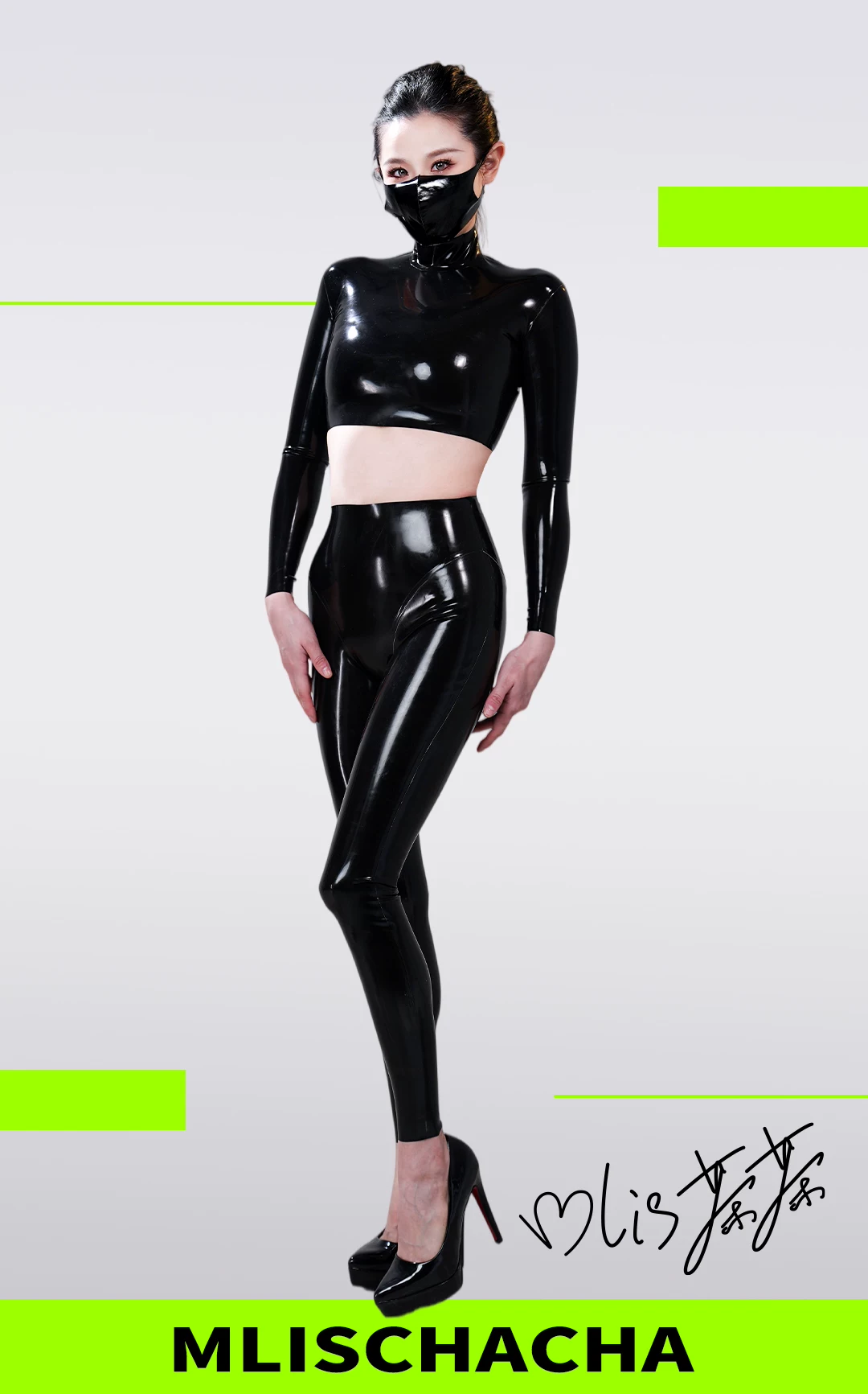 Custom Latex Yoga Pants - Fashion