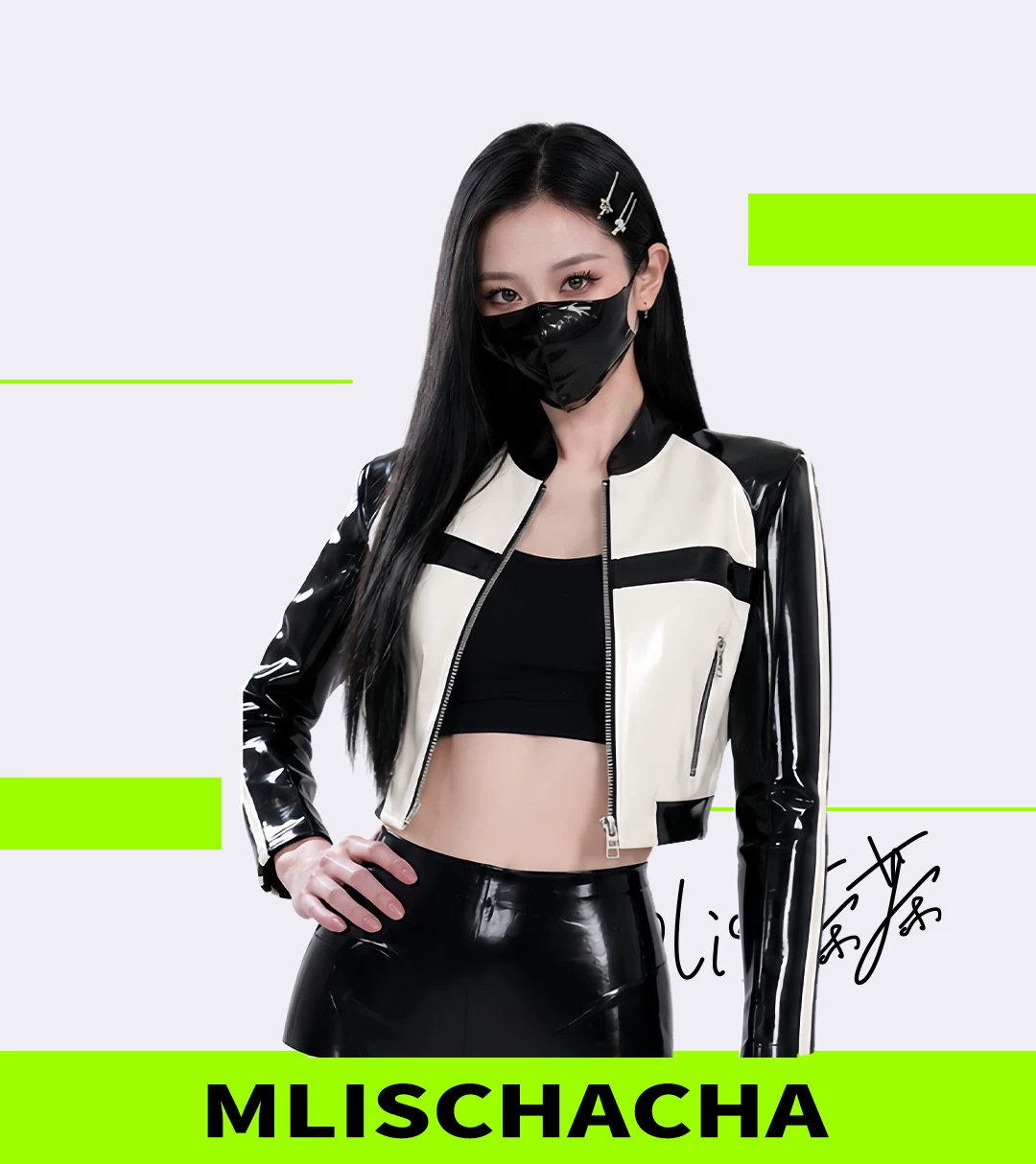Custom Latex Colorblock Jacket - Fashion