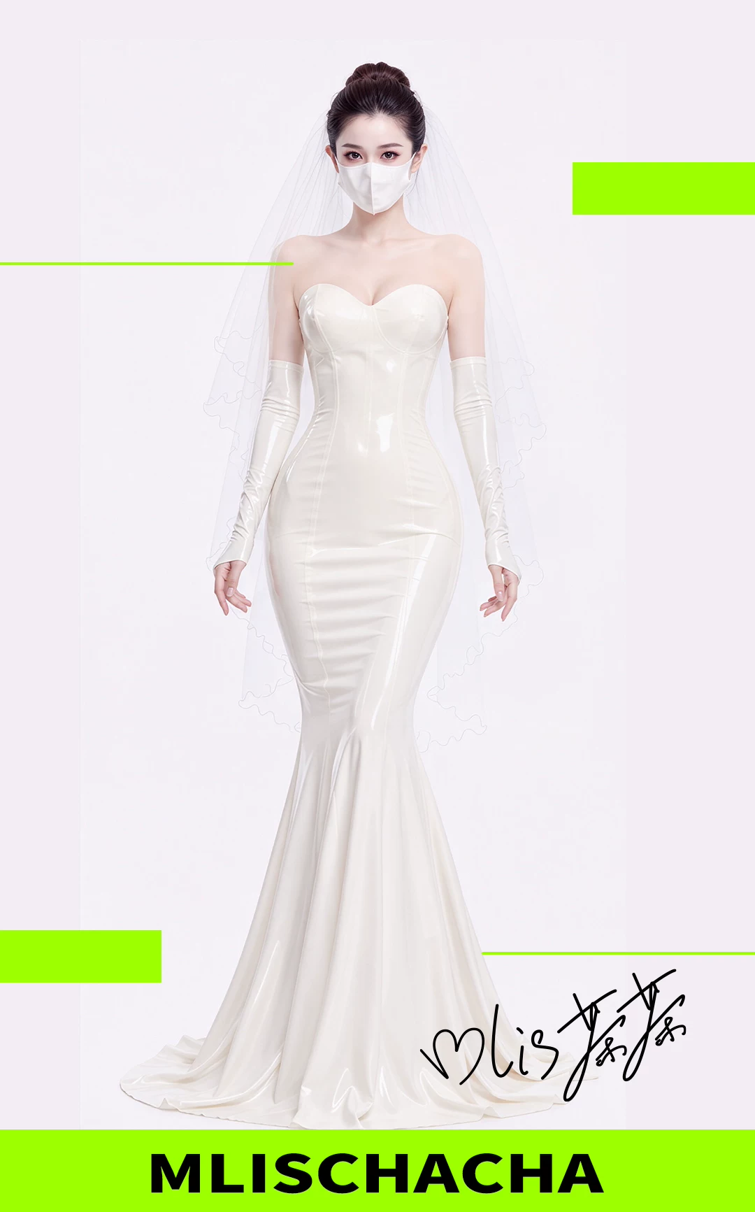 Bespoke Latex Wedding Gown - Fashion