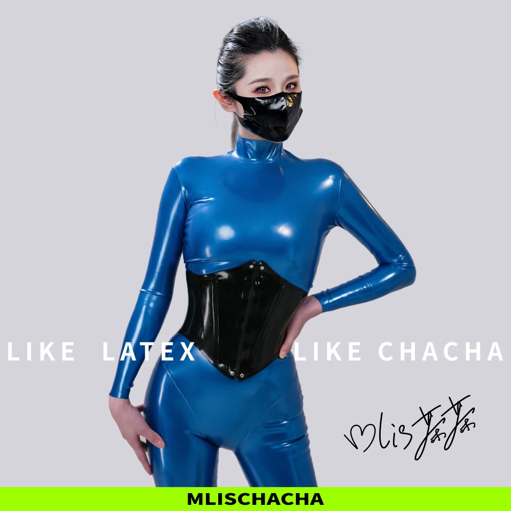 Custom Latex Comfort Steel-Boned Corset - Full Accessory