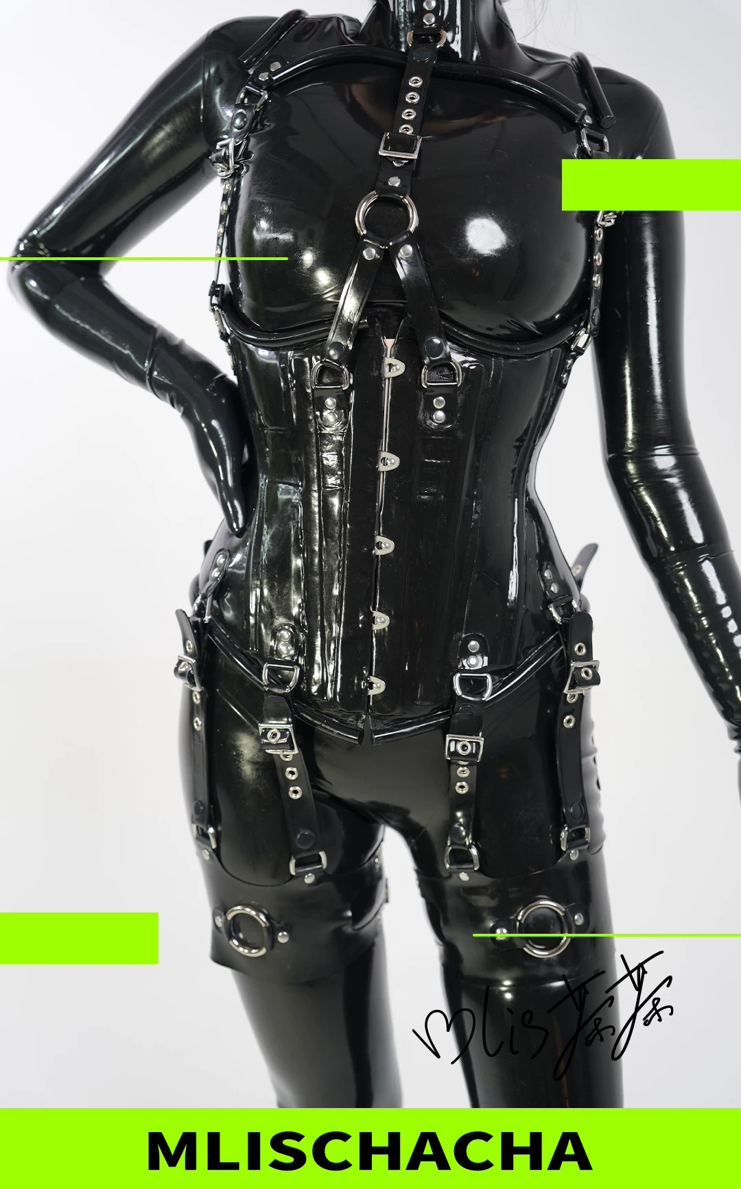 Latex Heavy Bondage Leg Binder