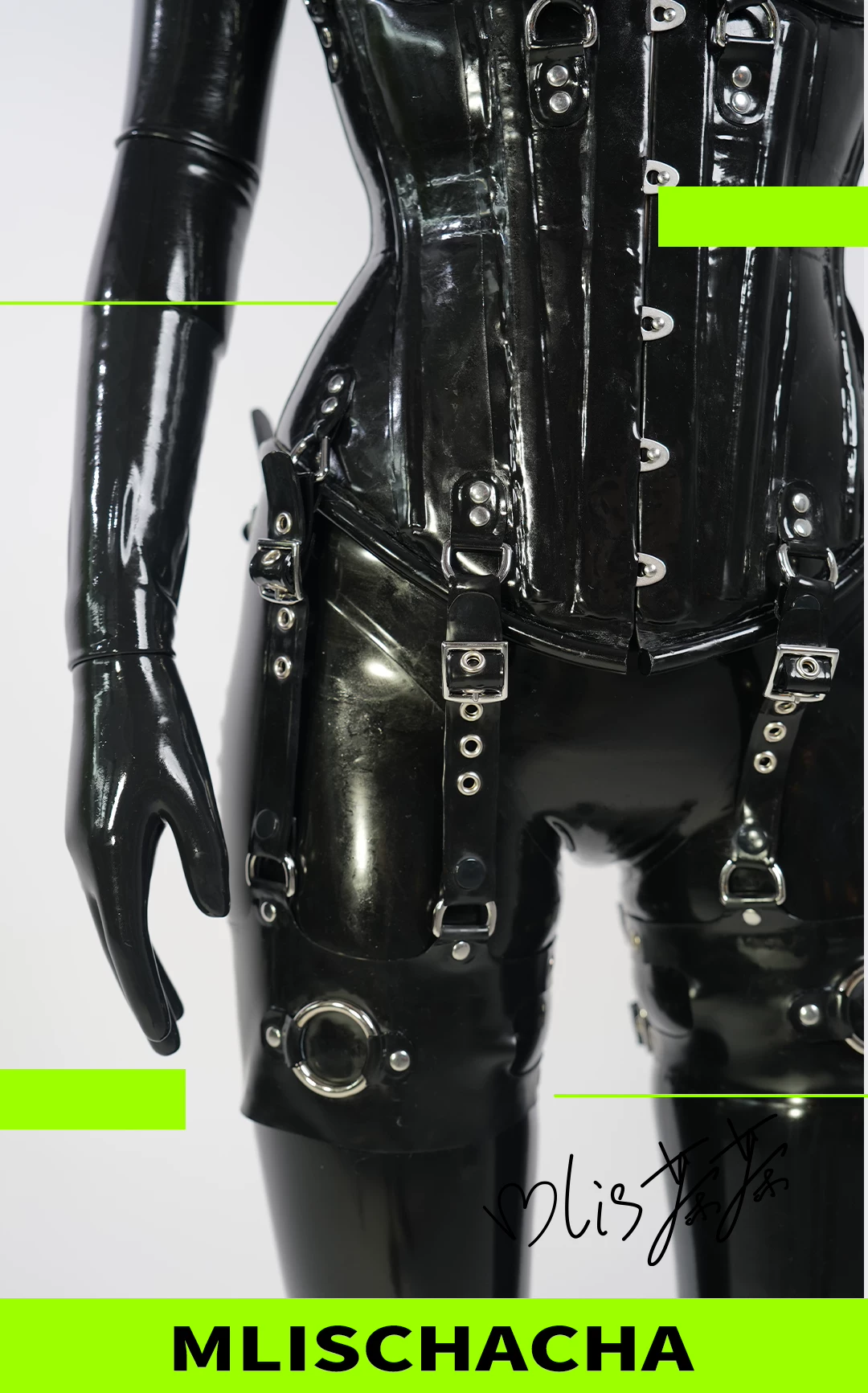 Latex Heavy Bondage Leg Binder