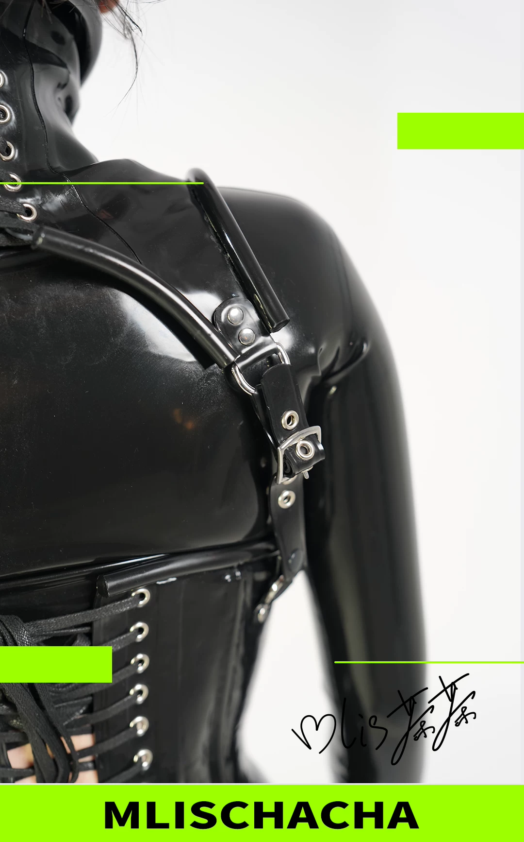 Latex Heavy Bondage Neck Collar - Fashion