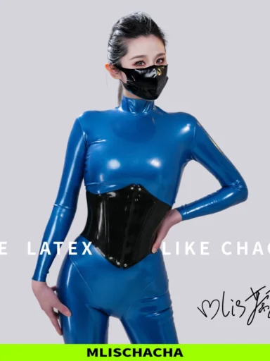 Custom Latex Comfort Steel-Boned Corset - Full Accessory