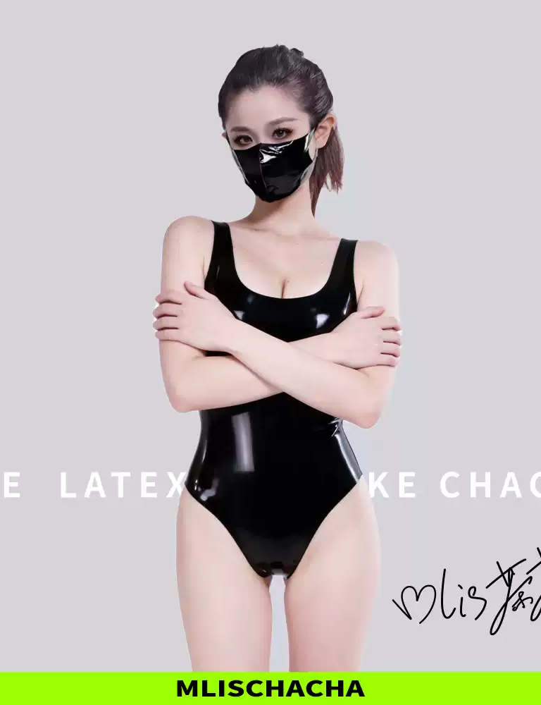 Custom Latex School Swimsuit