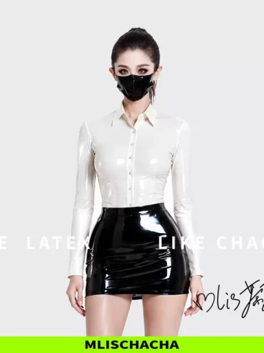 Custom Latex Career Fitted Blouse - Fashion