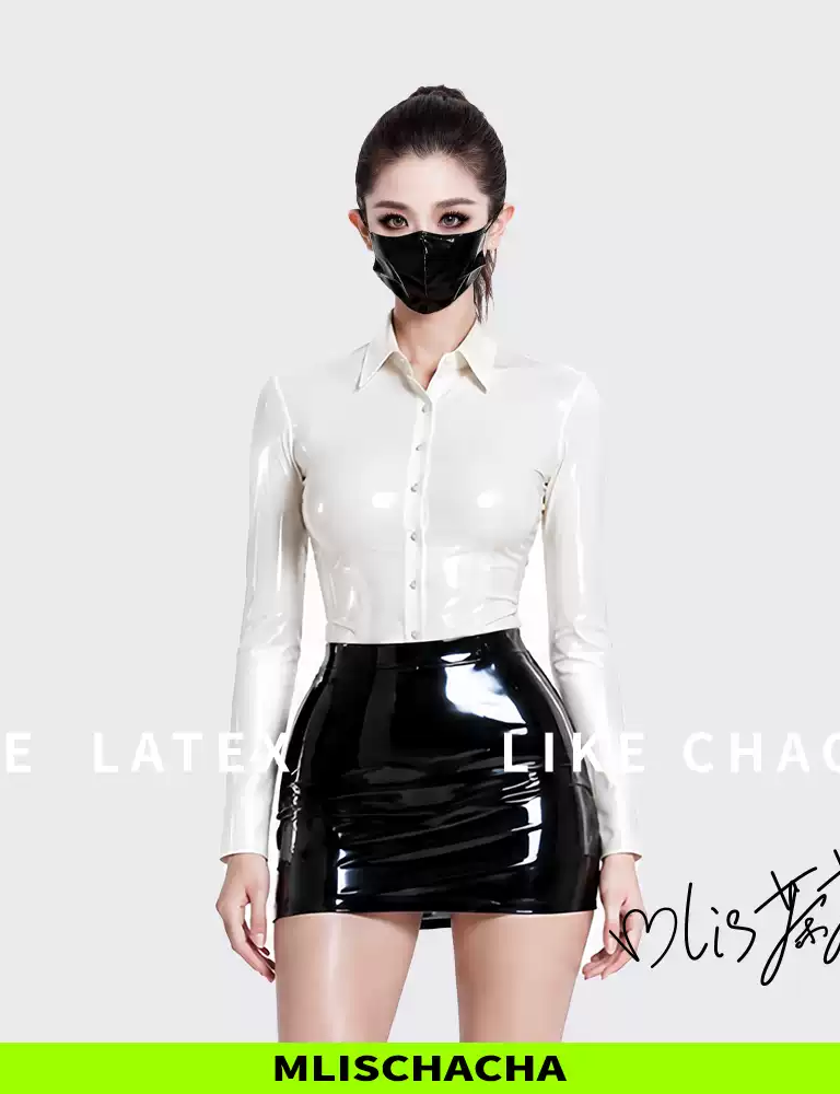 Custom Latex Career Fitted Blouse