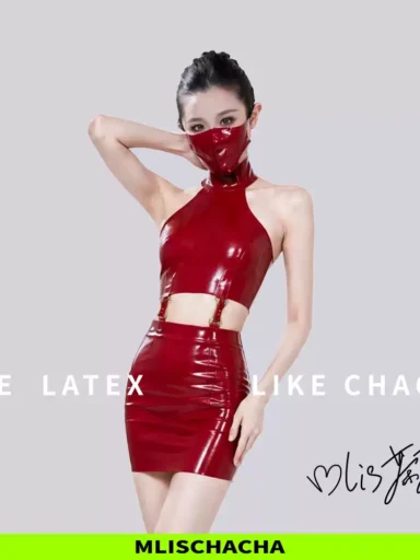 Premium Custom Latex Skirt Set - Fashion