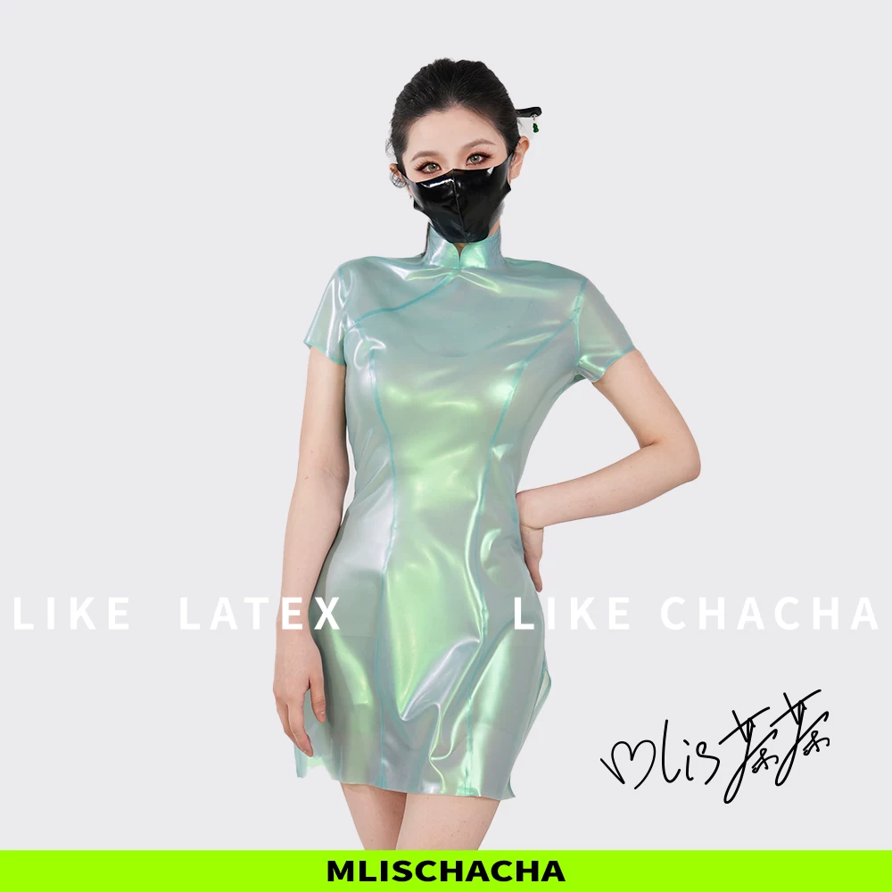 Custom Latex Qipao Dress