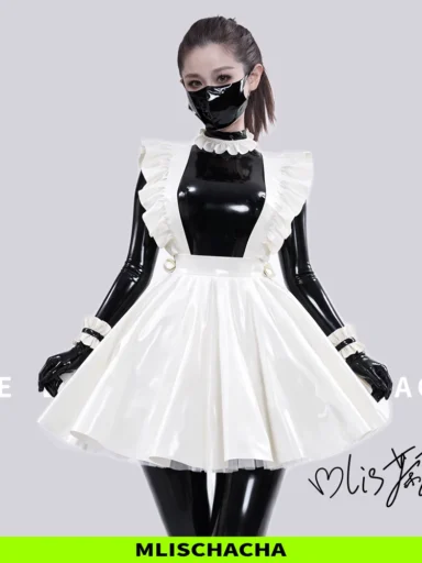 Custom Latex Maid Apron - Fashion Cosplay