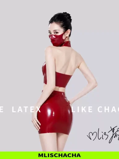 Premium Custom Latex Skirt Set - Fashion