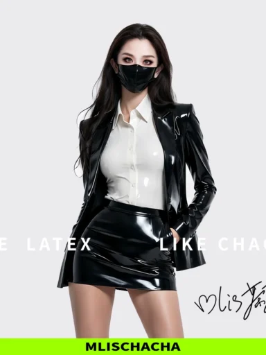 Custom Latex Career Suit with Skirt - Fashion