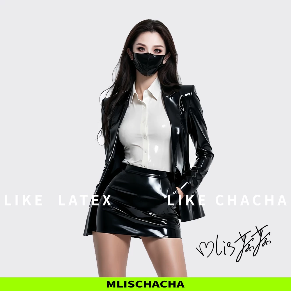 Custom Latex Career Suit with Skirt