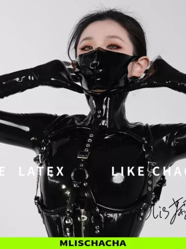 Latex Heavy Bondage Neck Collar - Fashion