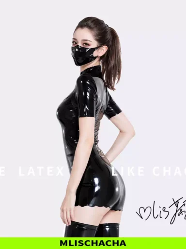 Latex Casual Two-Piece Set - Fashion