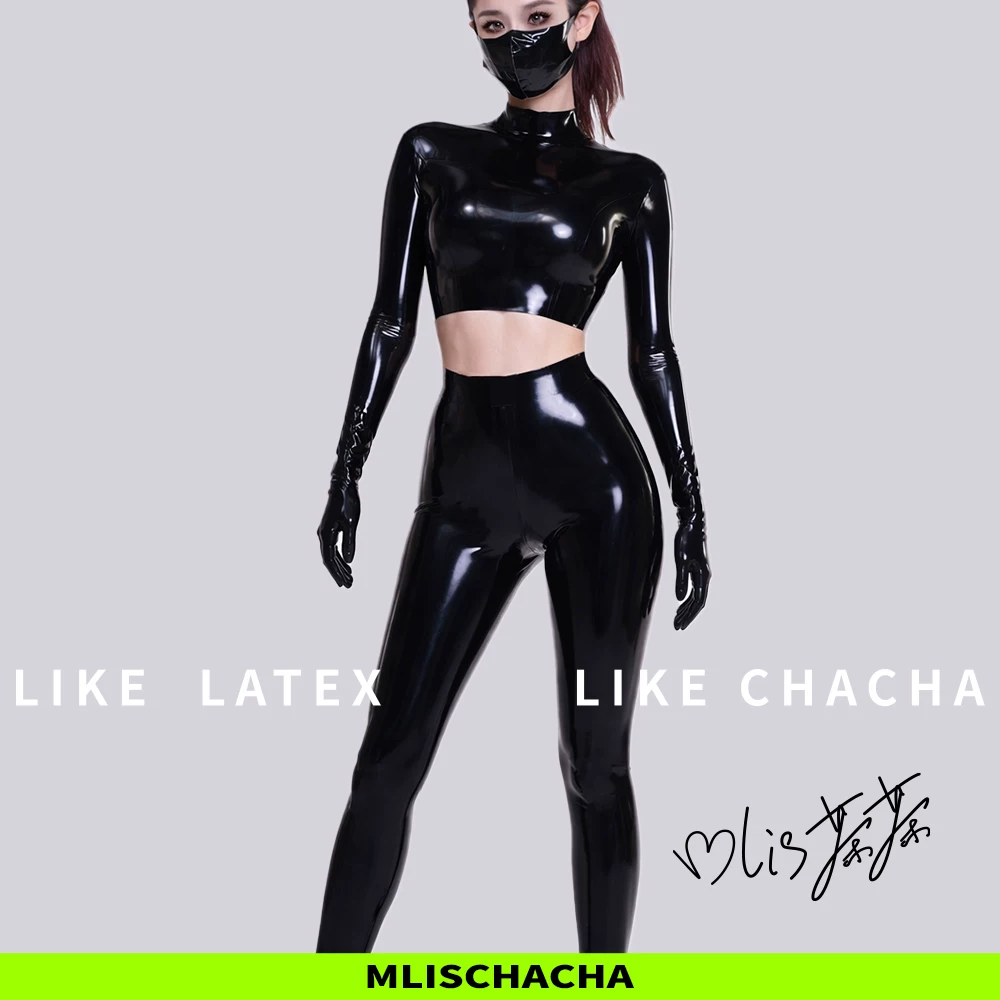 Custom Latex Long Sleeve Yoga Top
