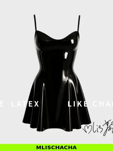Custom Latex Slip Dress - Wireless - Fashion