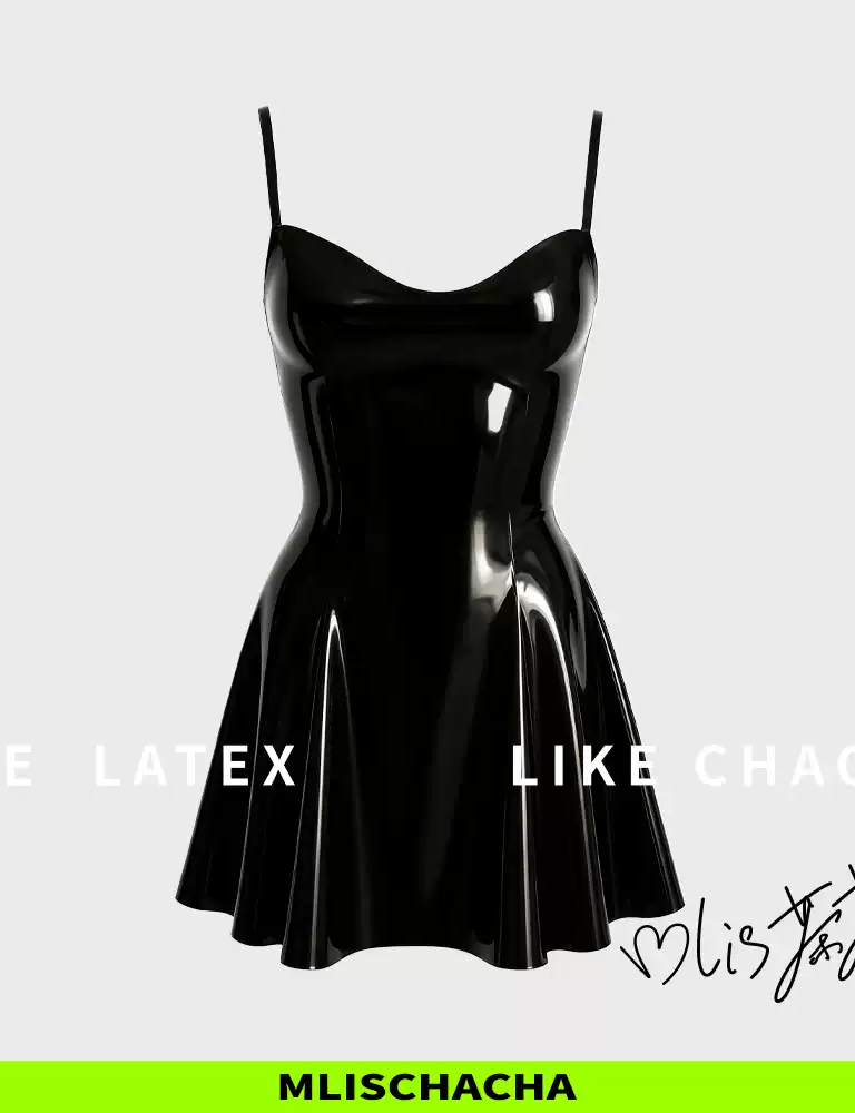 Custom Latex Slip Dress - Wireless