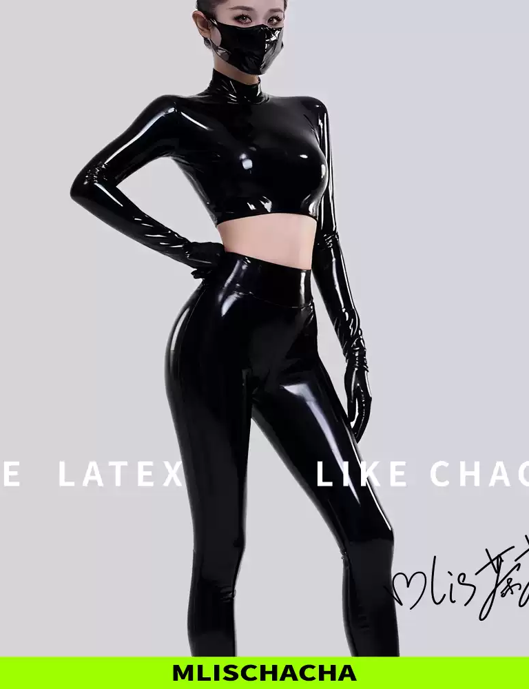 Custom Latex Long Sleeve Yoga Top