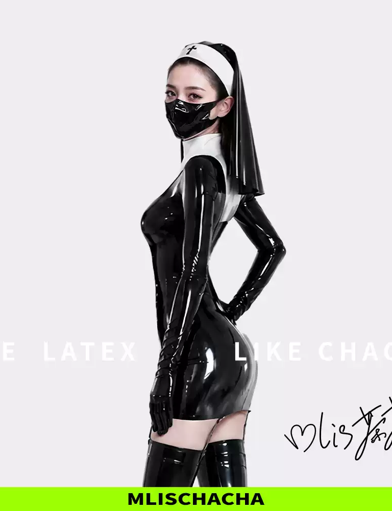 Custom Latex Nun Dress - Long/Short Style