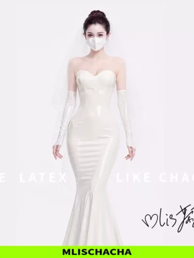 Bespoke Latex Wedding Gown - Fashion