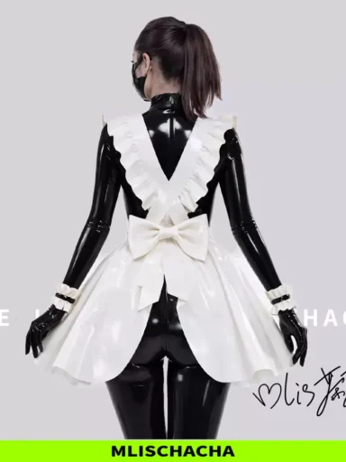 Custom Latex Maid Apron - Fashion Cosplay