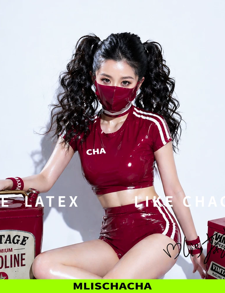 Custom Latex Short Sport Set