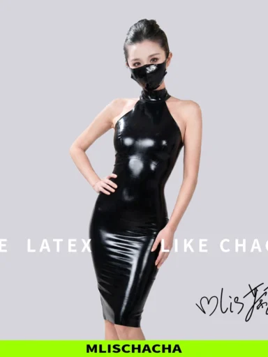 Custom Latex Slip Dress - Fashion