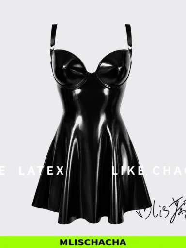 Custom Latex Underwire Slip Dress - Fashion