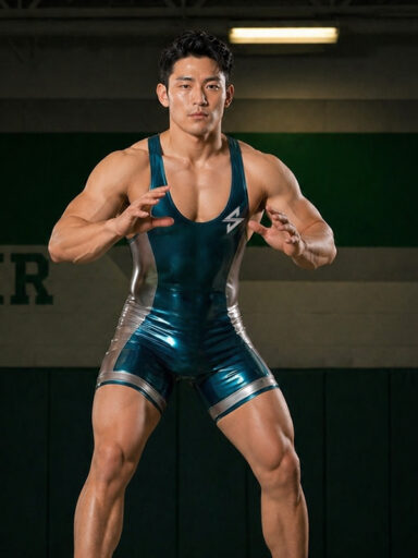 Bespoke Latex Wrestling Suit - JUNTO JOLT