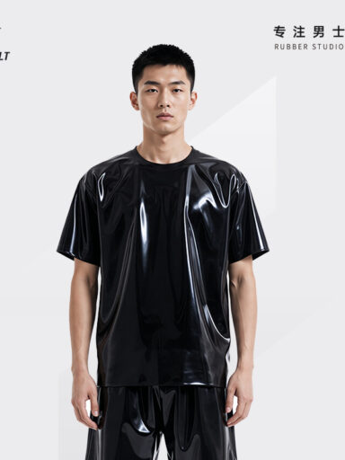 Bespoke Latex Loose T-Shirt - JUNTO JOLT
