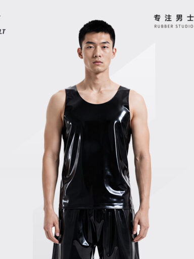 Bespoke Latex Loose Tank Top - JUNTO JOLT